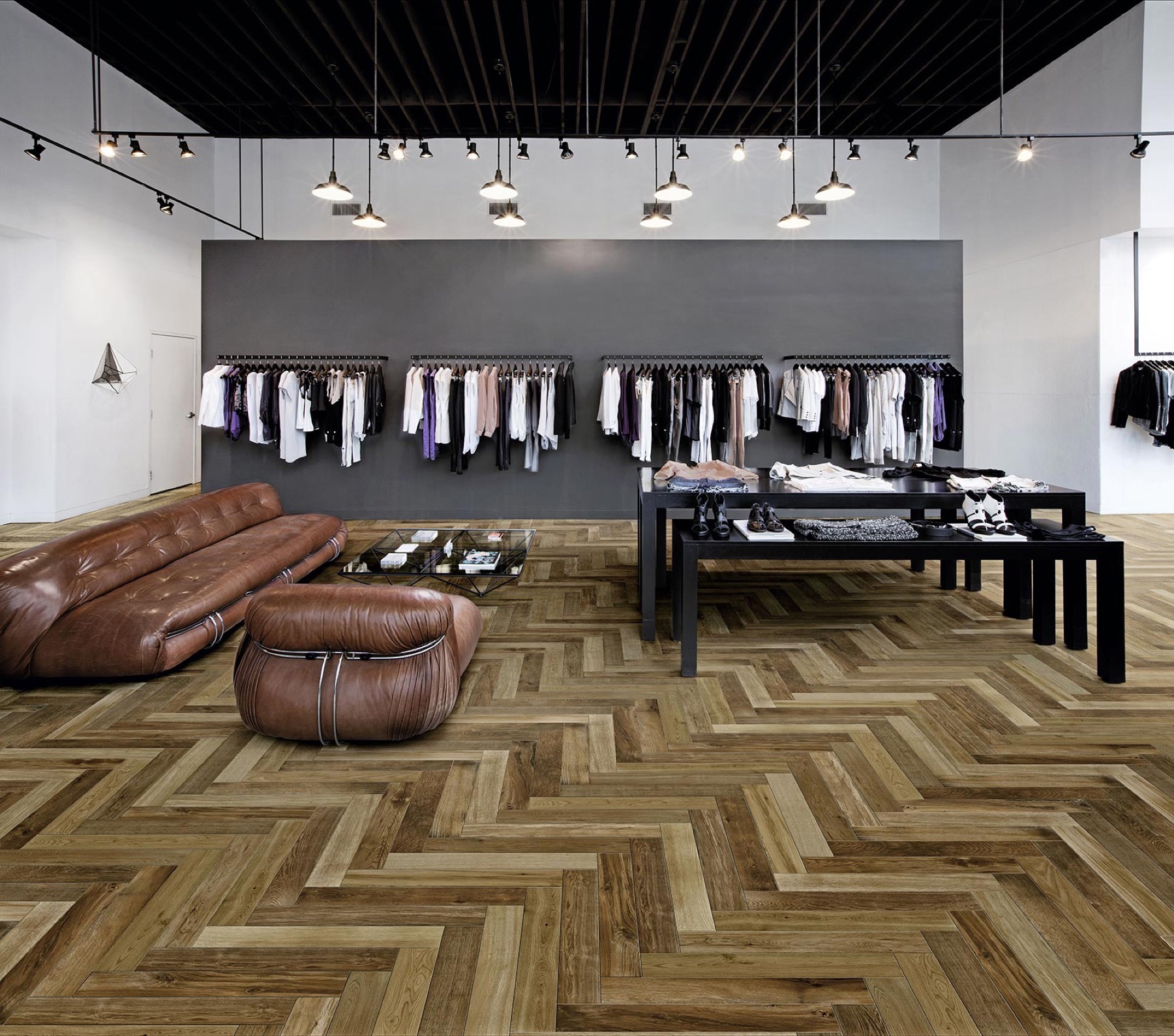 Superficie Marazzi effetto legno per interni caldi e contemporanei