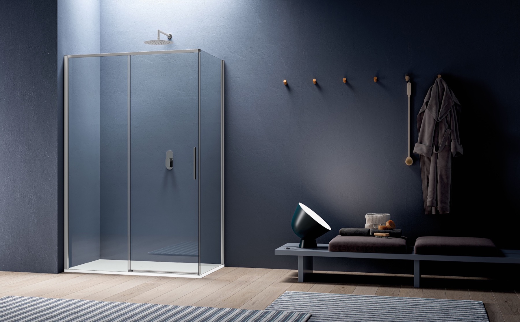 Soluzione doccia Weiss-Stern con profili minimali